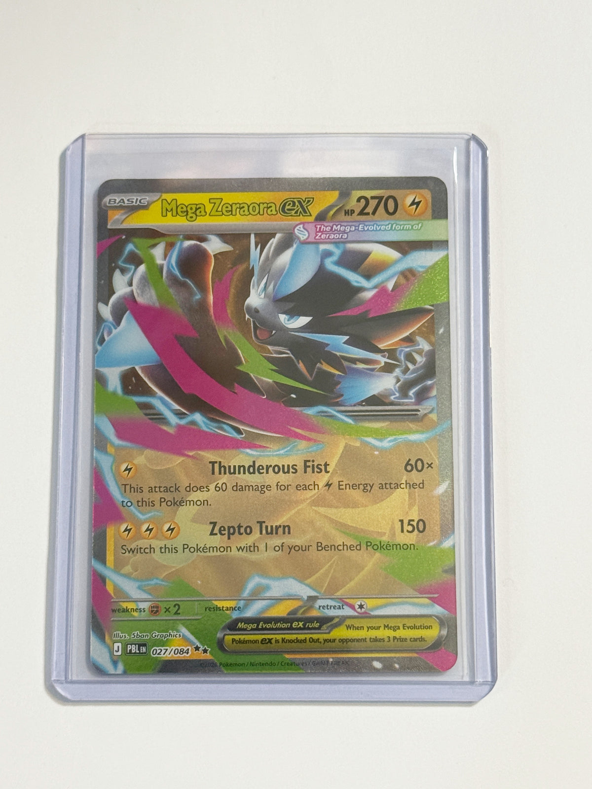 Mega Zeraora EX Pitch Black!
