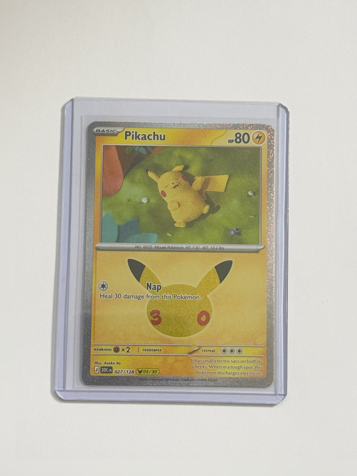 Pikachu 027/128 30th Celebrations!