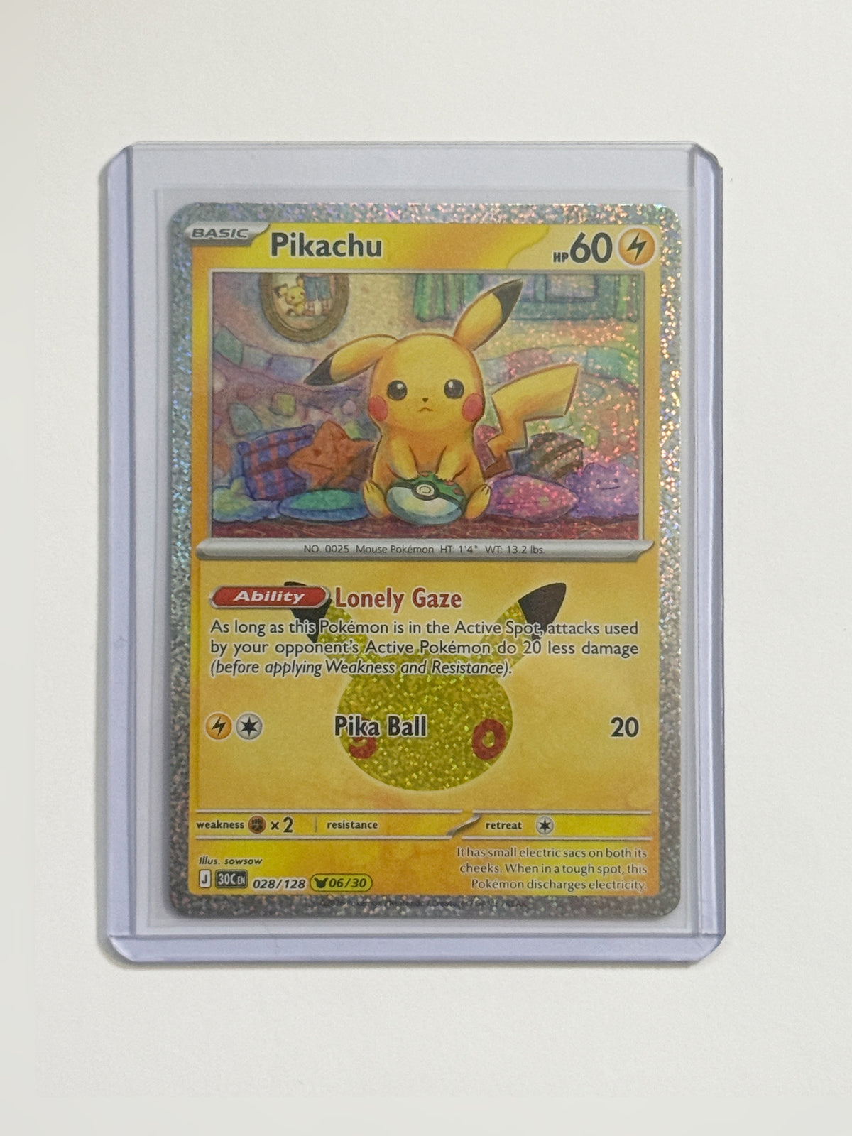 Pikachu 028/128 30th Celebrations!