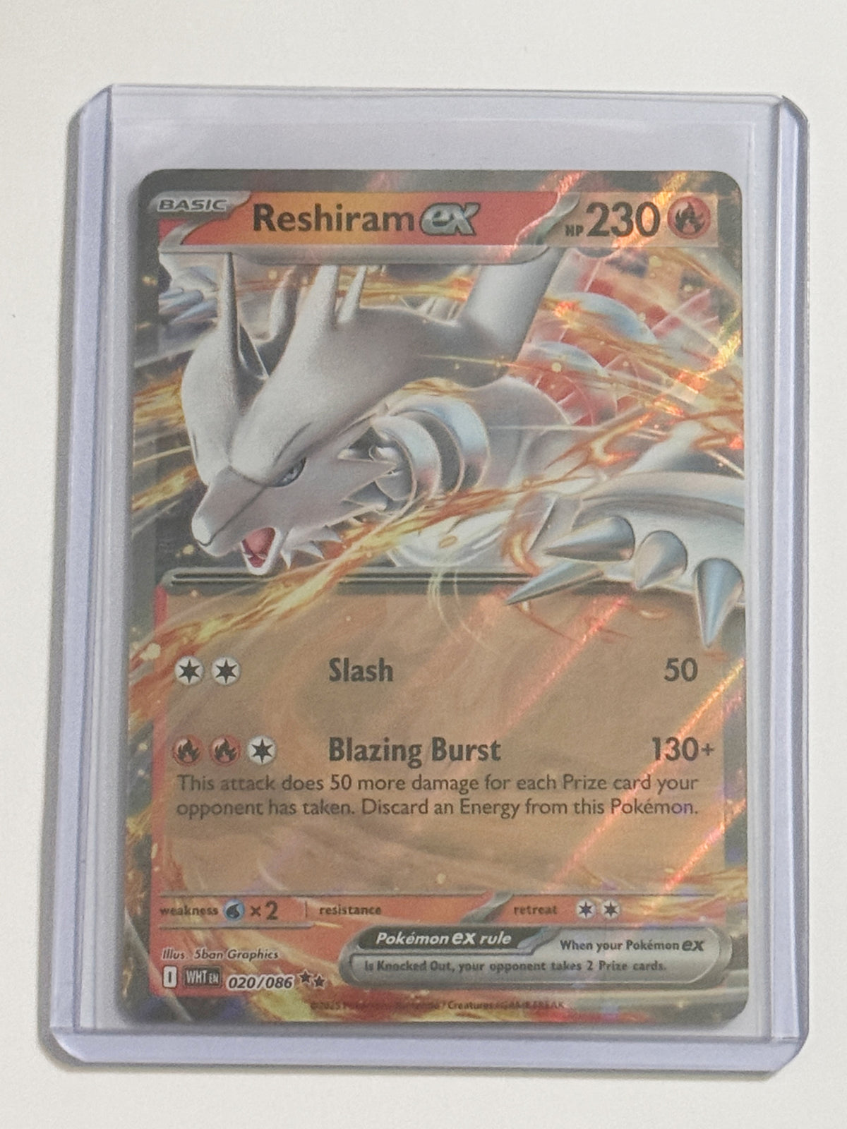 Reshiram EX White Flare!