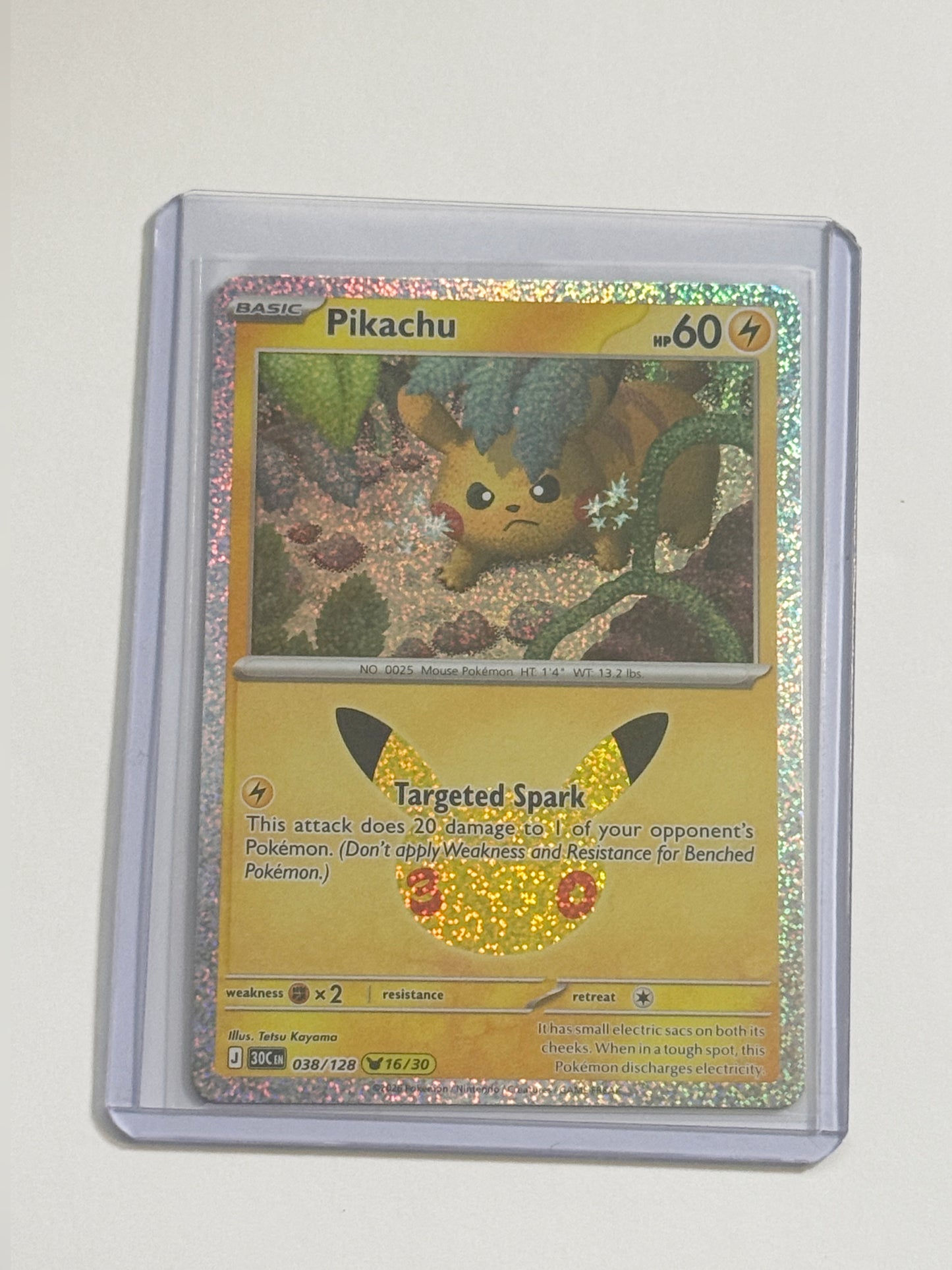 Pikachu 038/128 30th Celebrations!
