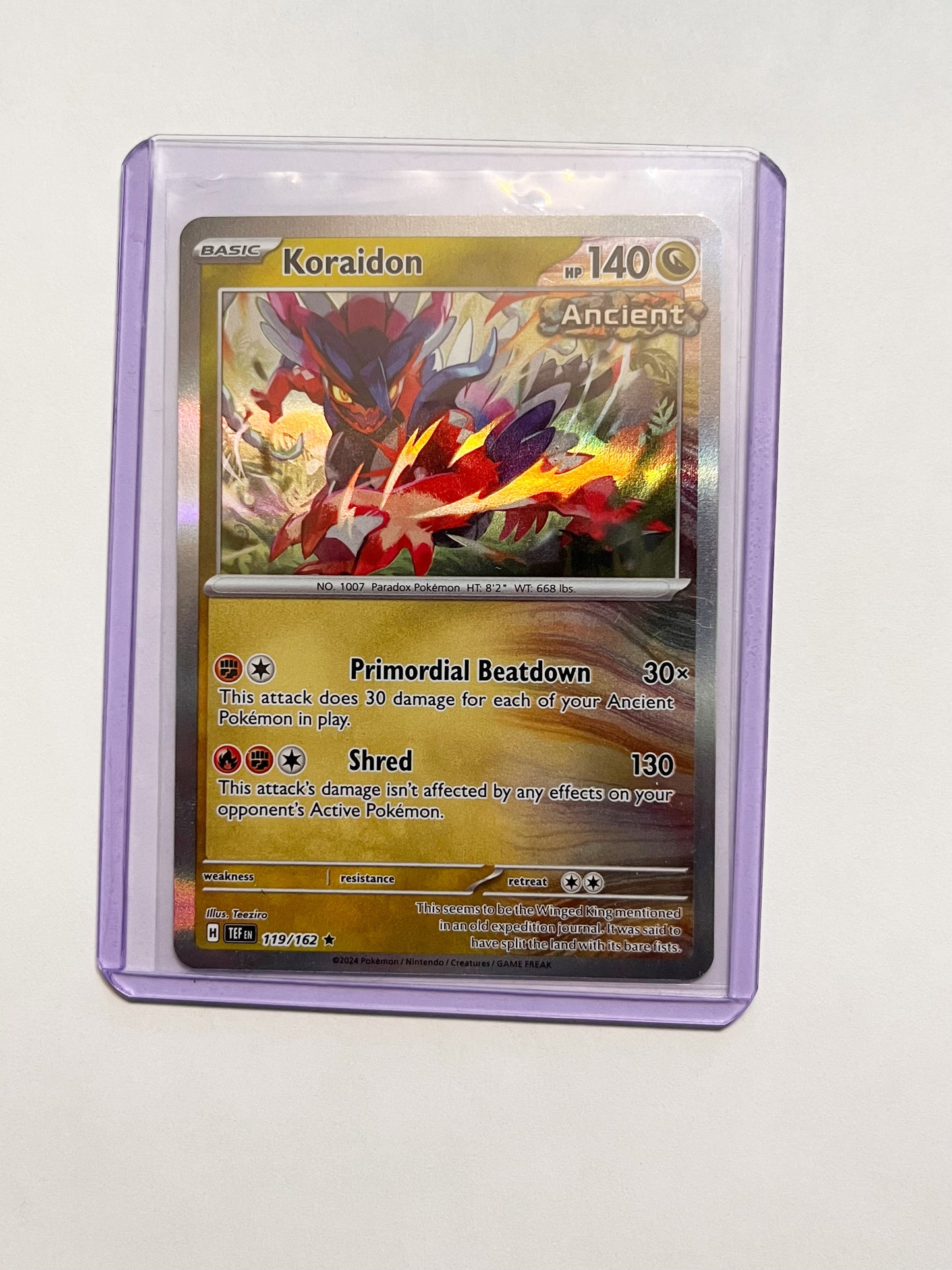 Koraidon Reverse Holo Temporal Forces!