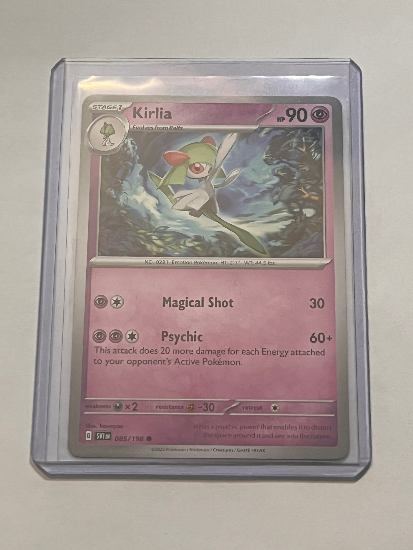 Kirlia Scarlet and Violet base set!