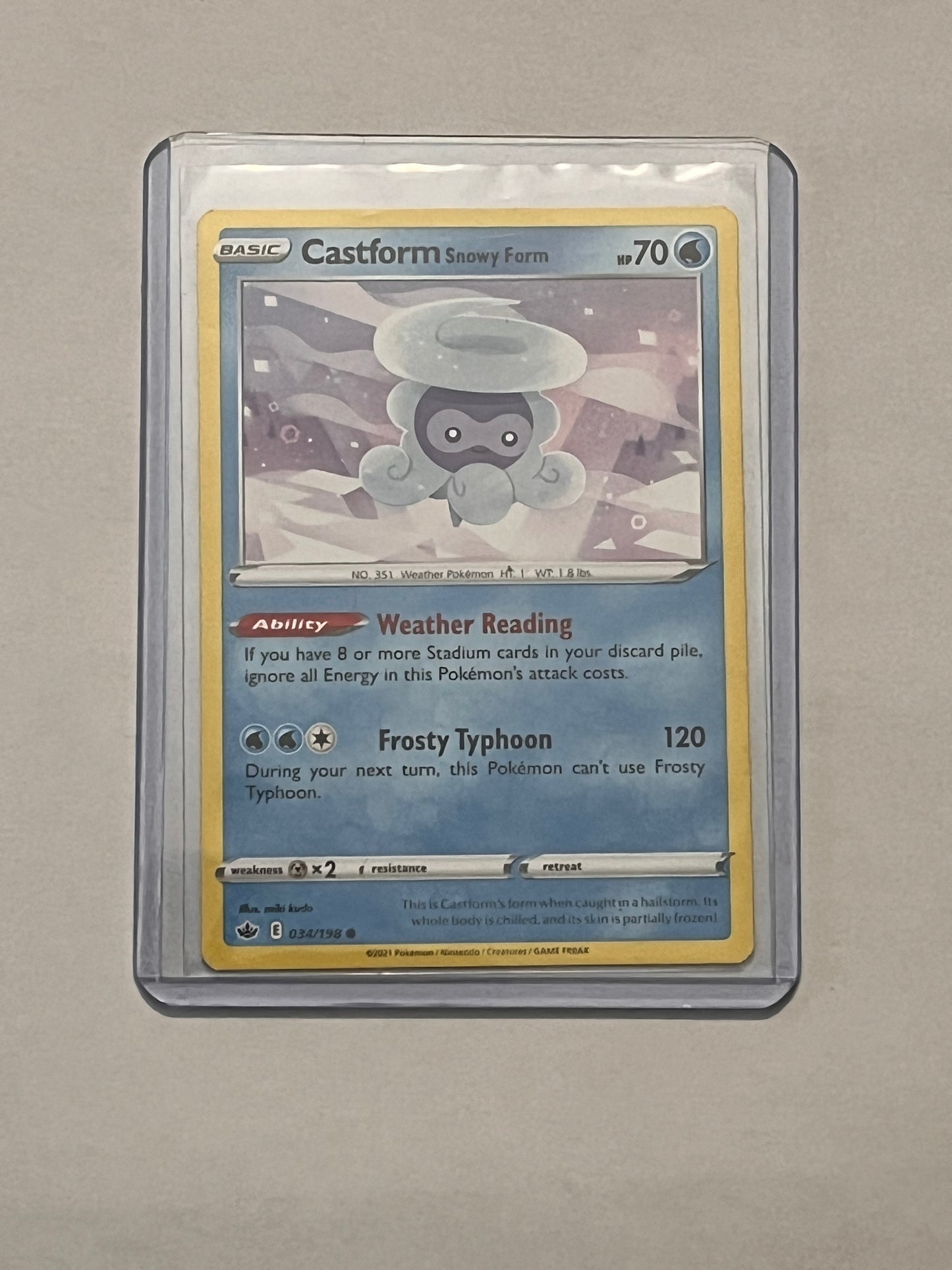 Castform Snowy Form Evolving Skies!