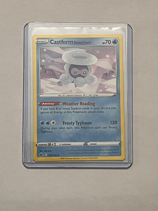 Castform Snowy Form Evolving Skies!