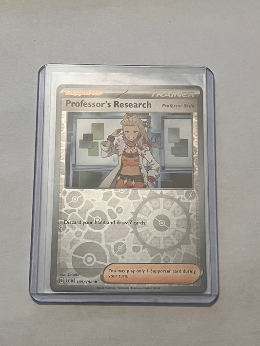 Professor’s Research Professor Sada Reverse Holo Scarlet and Violet base set!