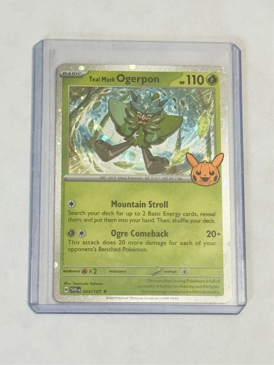 Teal Mask Ogerpon Cosmos Holo Trick or Trade 2024!🎃