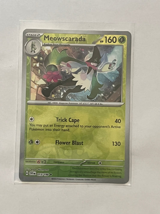 Meowscarada Reverse Holo Scarlet and Violet base set!