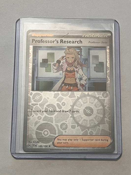 Professor’s Research Professor Sada Reverse Holo Scarlet and Violet base set!