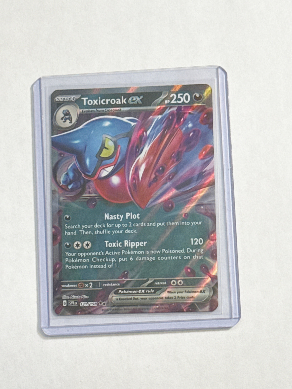 Toxicroak EX Scarlet & Violet Base Set!