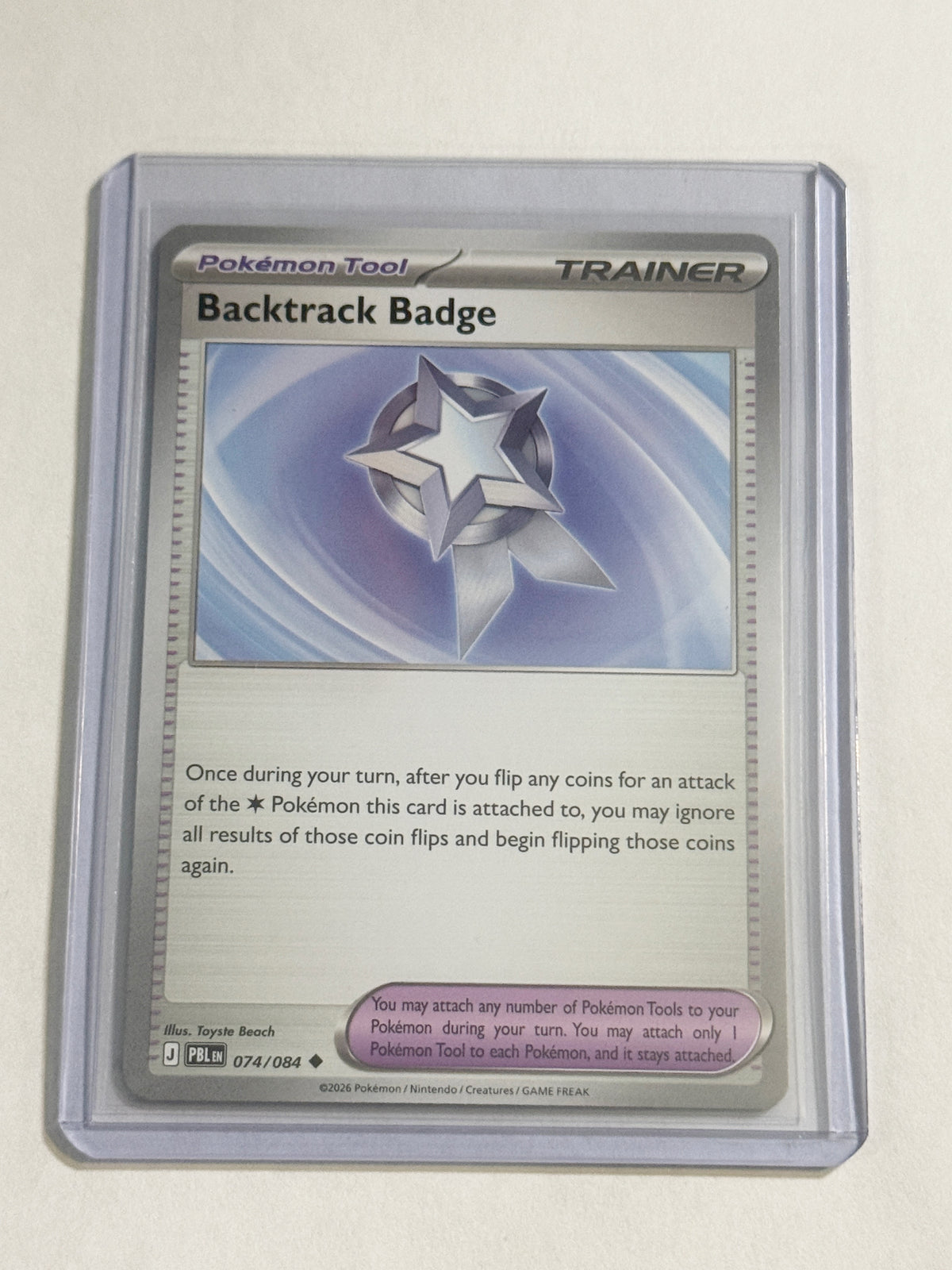 Backtrack Badge Pitch Black!