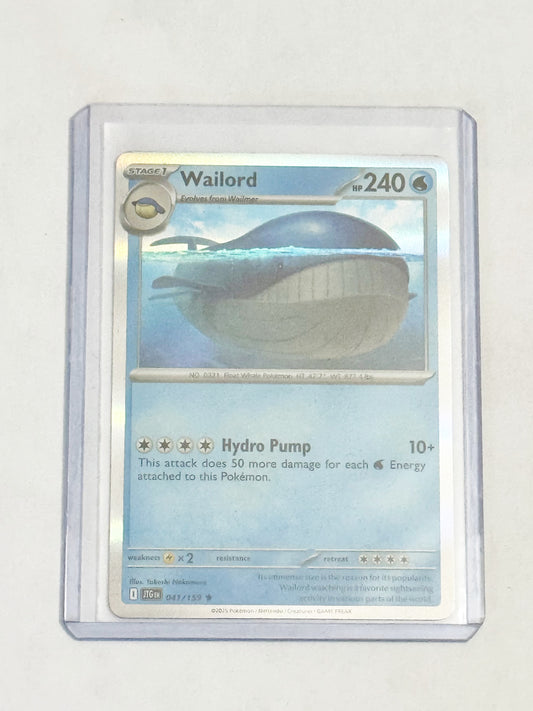 Wailord Reverse Holo Journey Together!