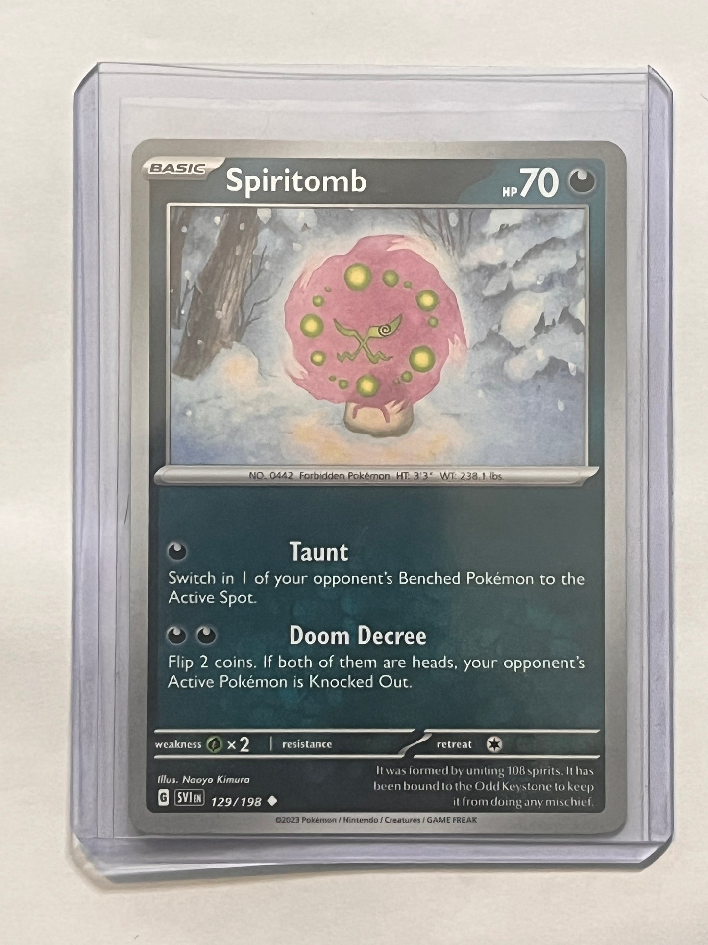 Spiritomb Scarlet and Violet base set!