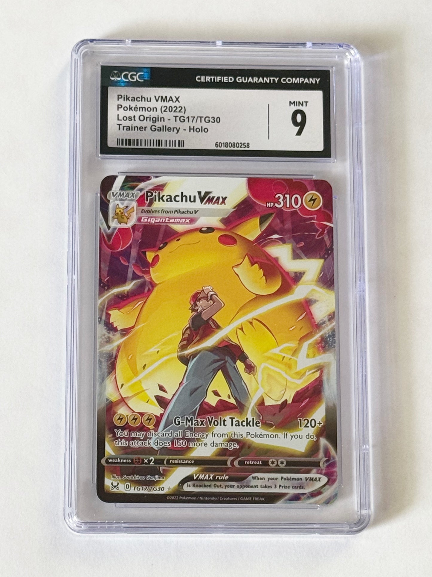 Pikachu VMAX Lost Origin 2022 Trainer Gallery Mint 9 CGC!