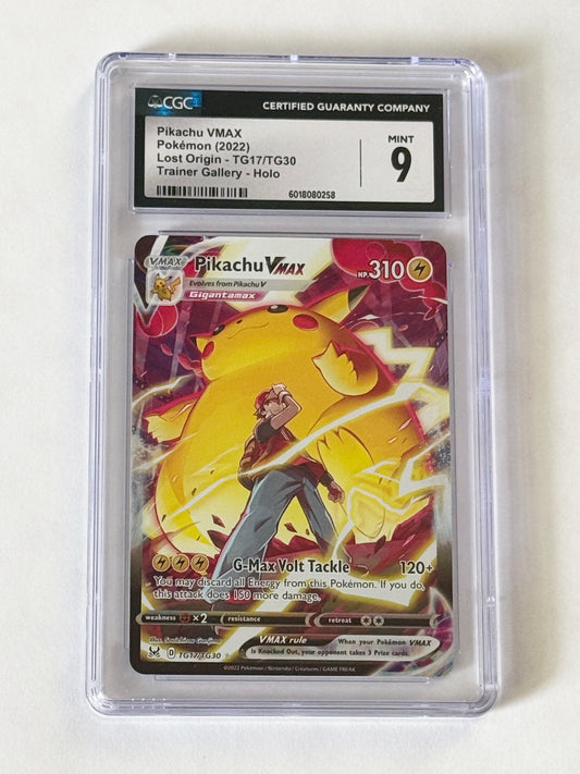 Pikachu VMAX Lost Origin 2022 Trainer Gallery Mint 9 CGC!